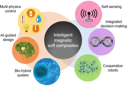 Intelligent magnetic soft composites