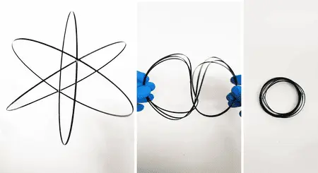 3D ring assembly folding
