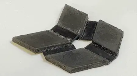 Magnetic shape memory polymer origami
